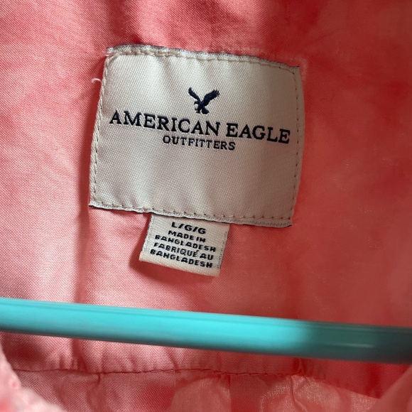 EUC American Eagle outfitters short sleeve button up T-shirt men’s size large - Picture 2 of 4